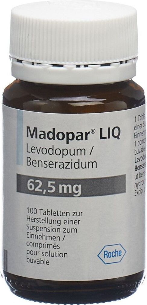 Madopar LIQ 62.5, Tabletten zur Herstellung einer Suspension zum Einnehmen