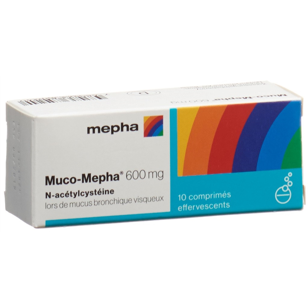 MUCO Mepha cpr eff 600 mg bte 10 pce