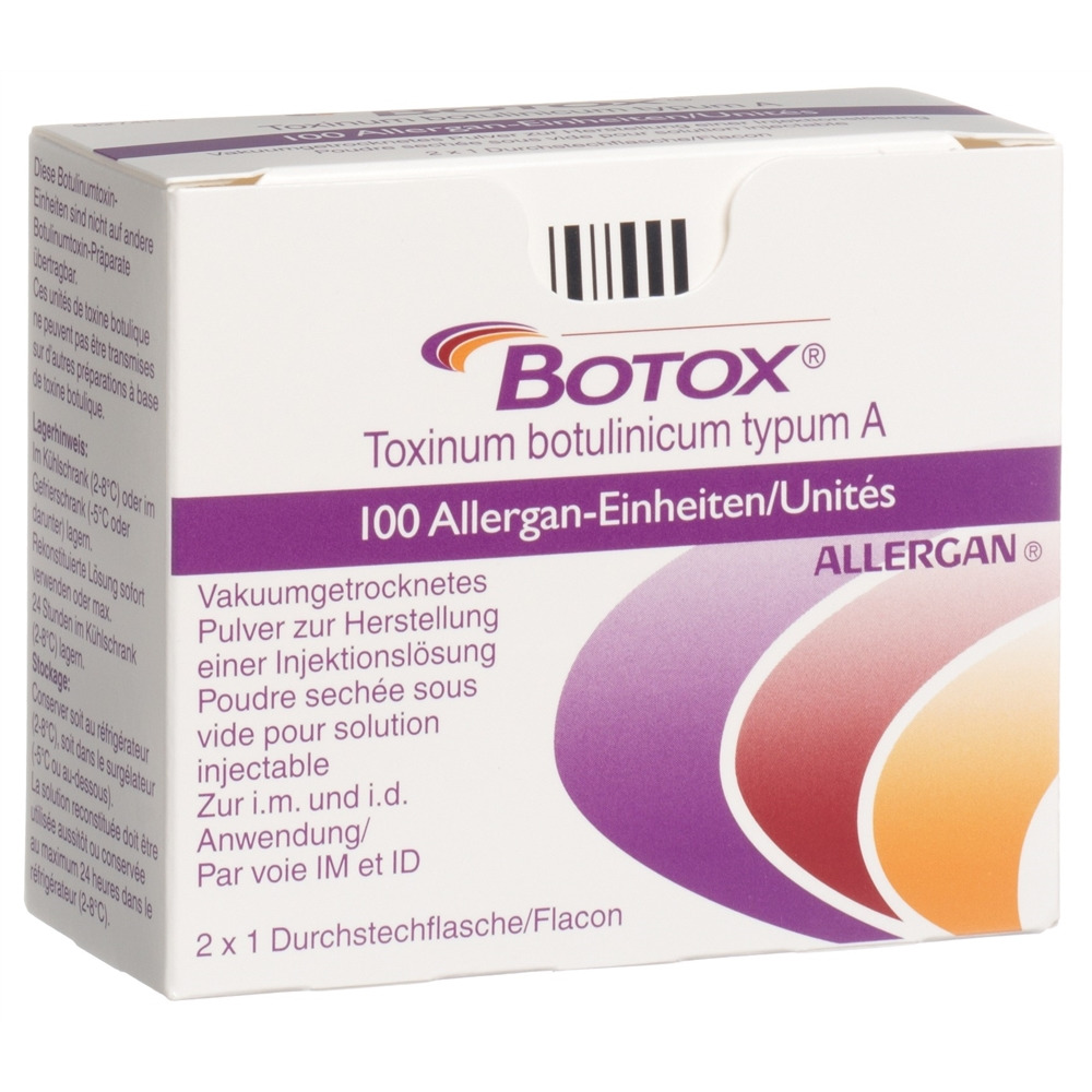 BOTOX subst sèche 100 U 2 amp