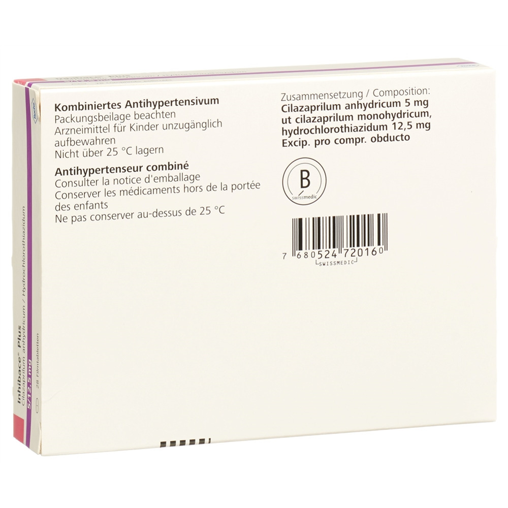 INHIBACE Plus cpr pell 5/12.5 mg 28 pce