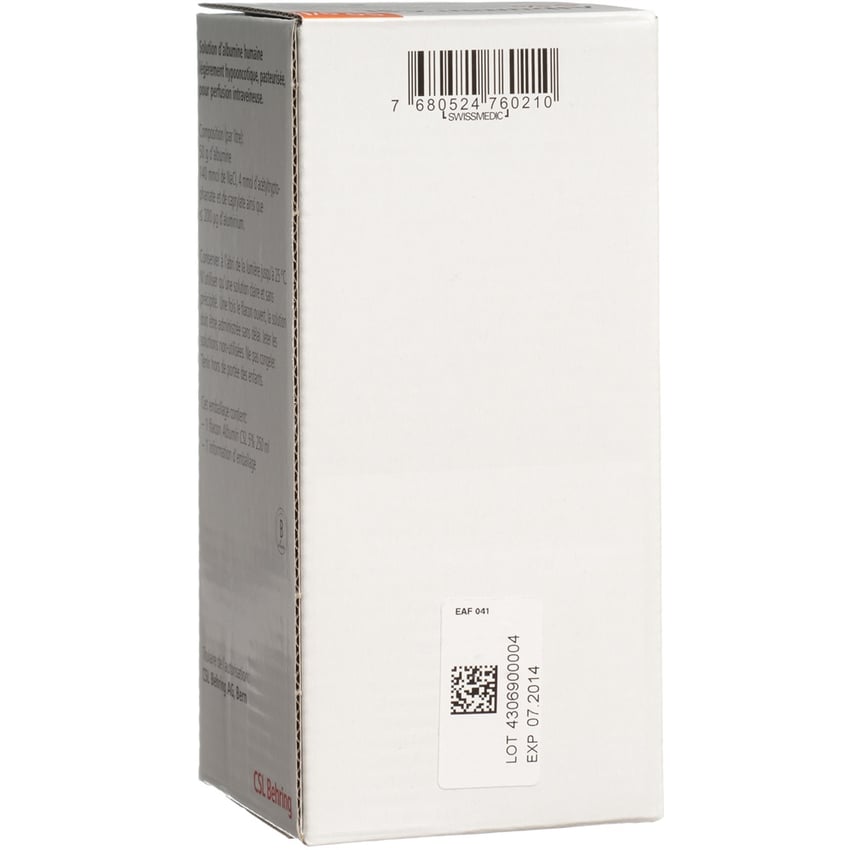 Albumin CSL 5%, Infusionslösung