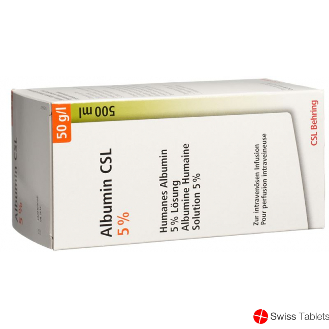 Albumin CSL 5%, Infusionslösung