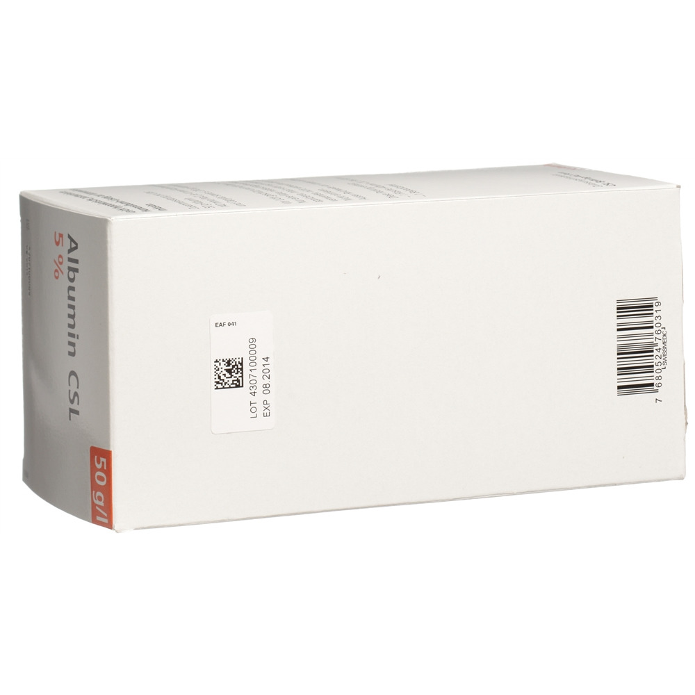 ALBUMIN CSL 5% sol perf 500 ml flac