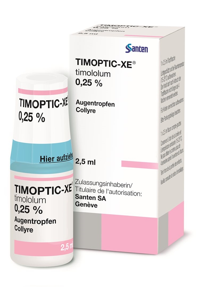 TIMOPTIC-XE gtt opht 0.25 % fl 2.5 ml