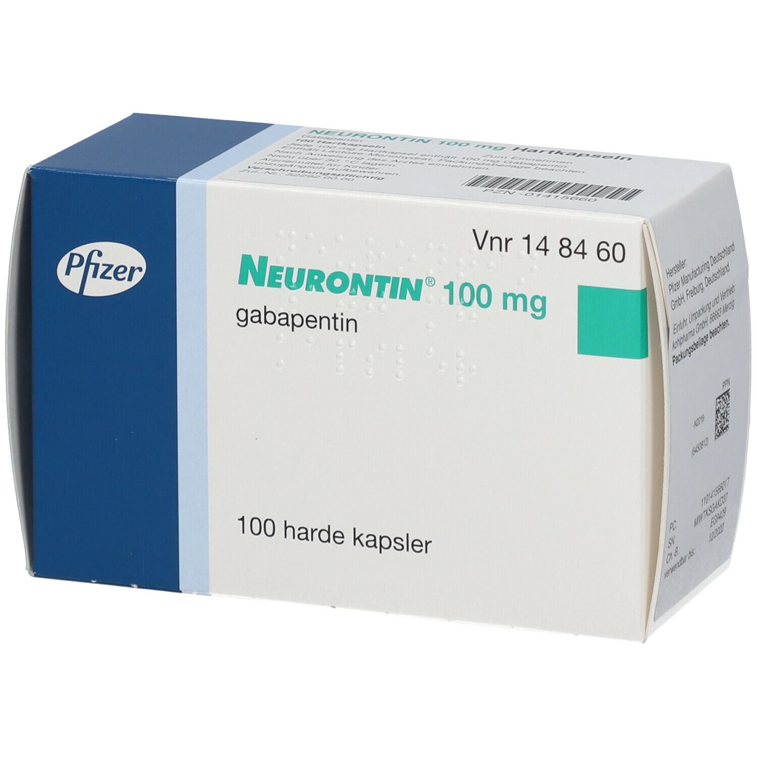 Neurontin 100 mg, Hartkapseln