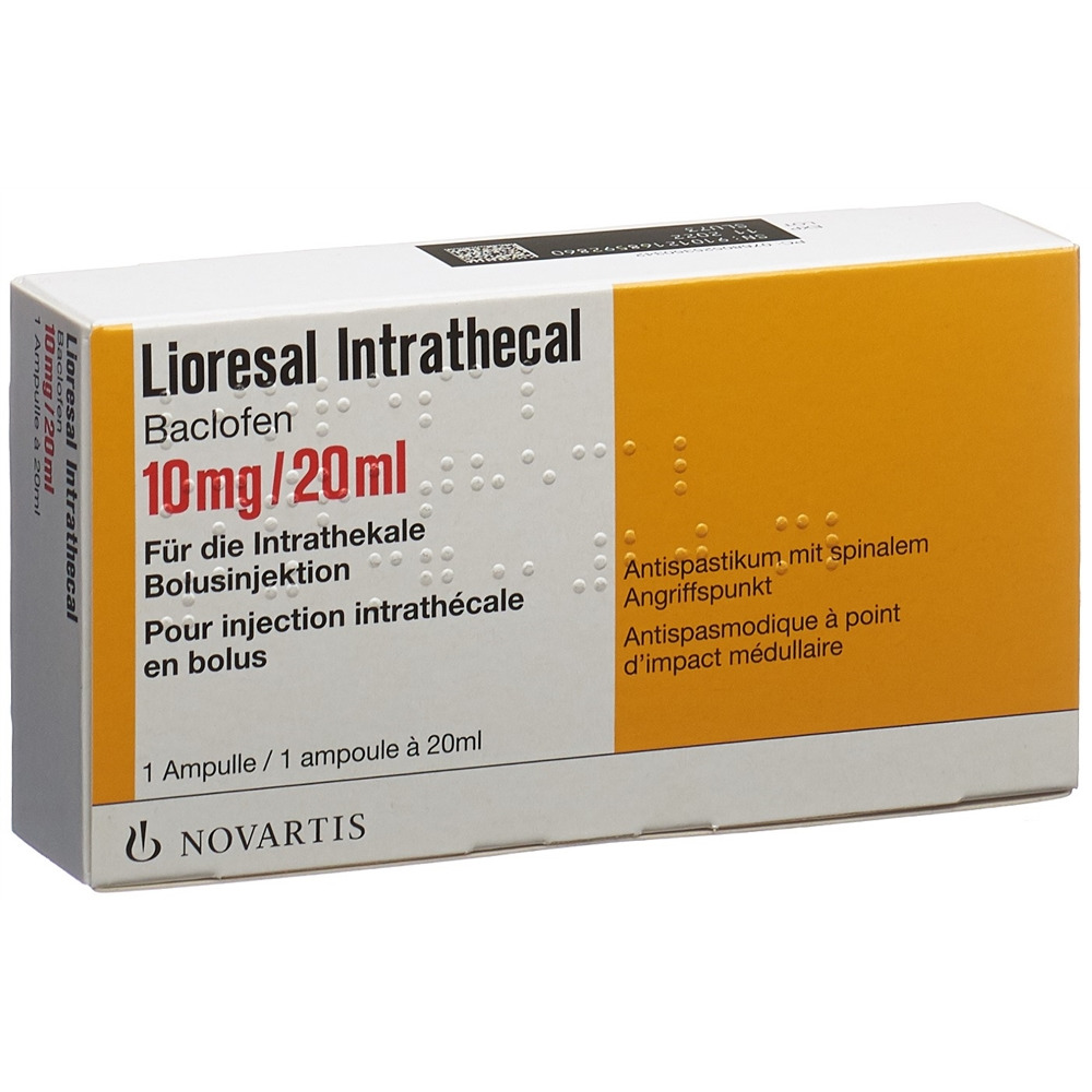 LIORESAL intrathécal sol inj 10 mg/20ml amp