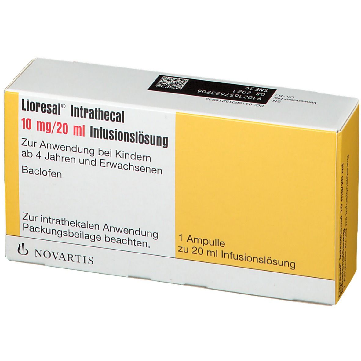 LIORESAL intrathécal sol inj 10 mg/20ml amp