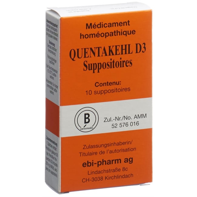 Quentakehl D3, Zäpfchen