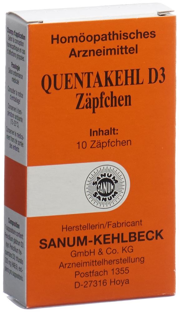 Quentakehl D3, Zäpfchen