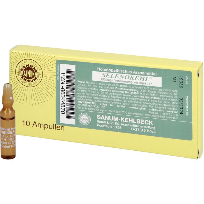 Selenokehl D4, Injektionslösung (i.m., s.c., i.c.)