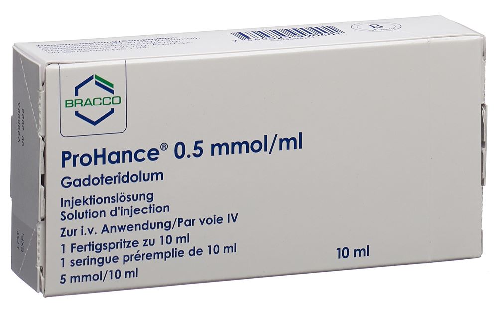 ProHance 0.5 mmol/ml, soluzione iniettabile (siringa di iniezione preriempita)