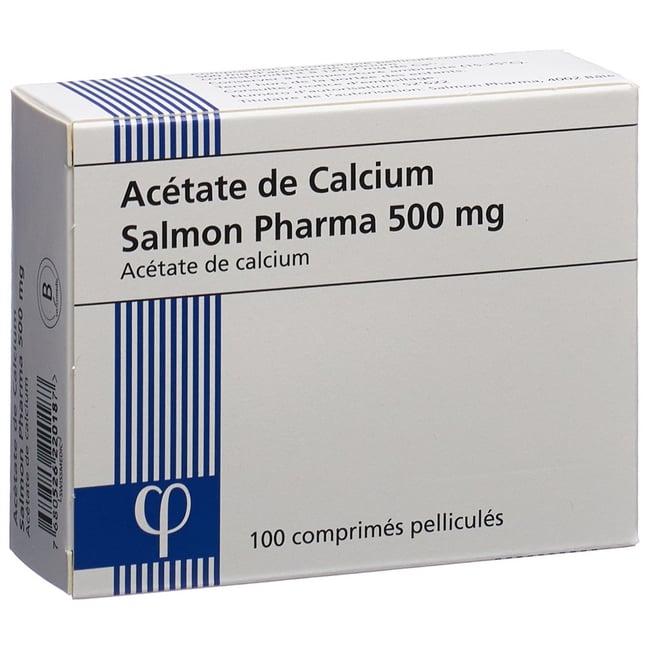 Calcium-Acetat Salmon Pharma 500 mg, Filmtabletten