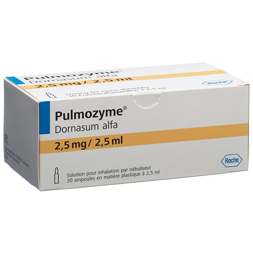 PULMOZYME sol inhal 2.5 mg/2.5 ml 30 amp