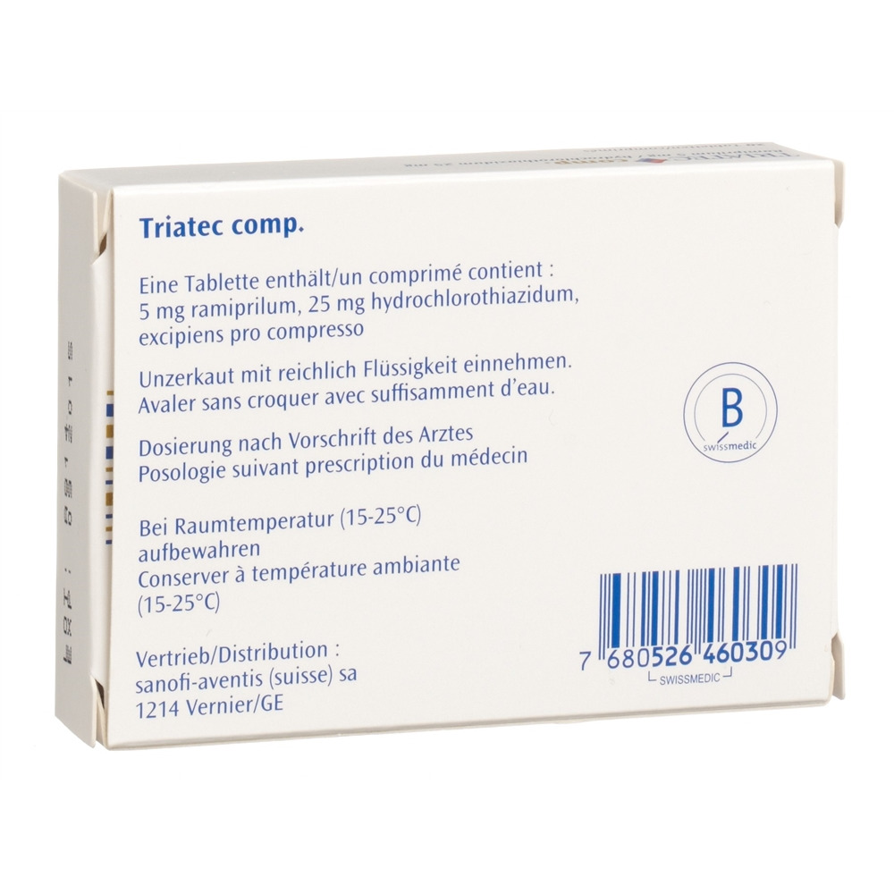 TRIATEC comp cpr 5/25 mg 20 pce