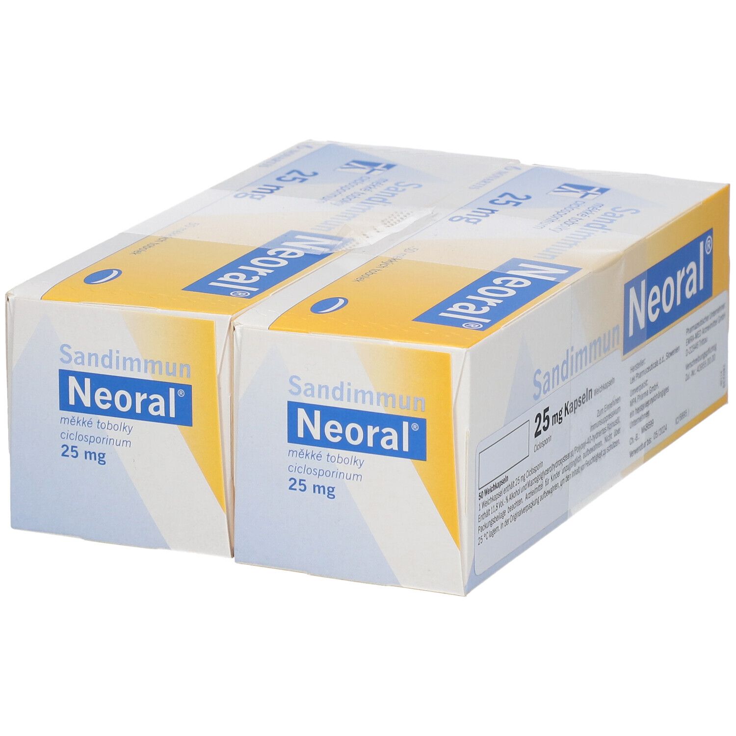 SANDIMMUN NEORAL caps 25 mg 50 pce