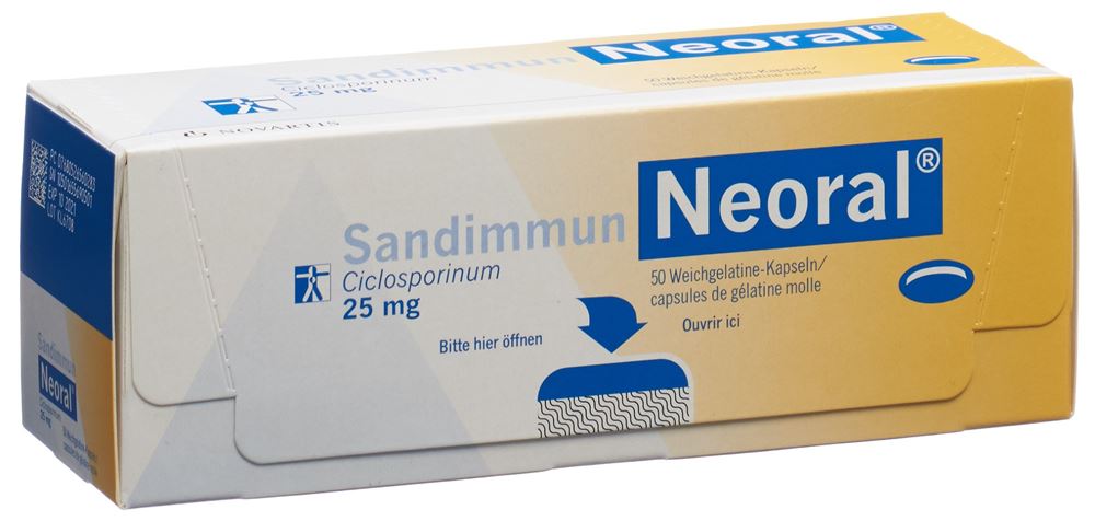SANDIMMUN NEORAL caps 25 mg 50 pce