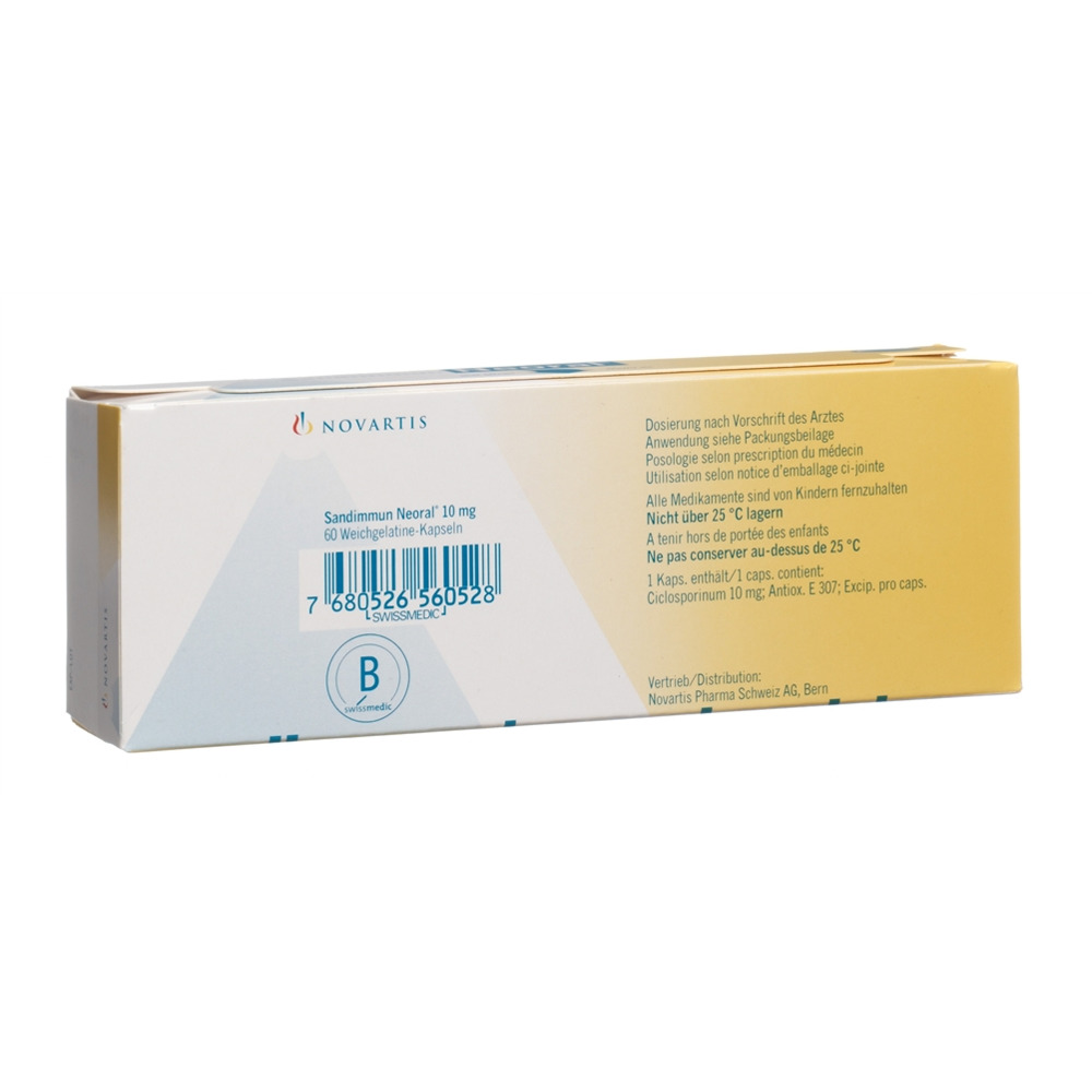 SANDIMMUN NEORAL caps 10 mg 60 pce