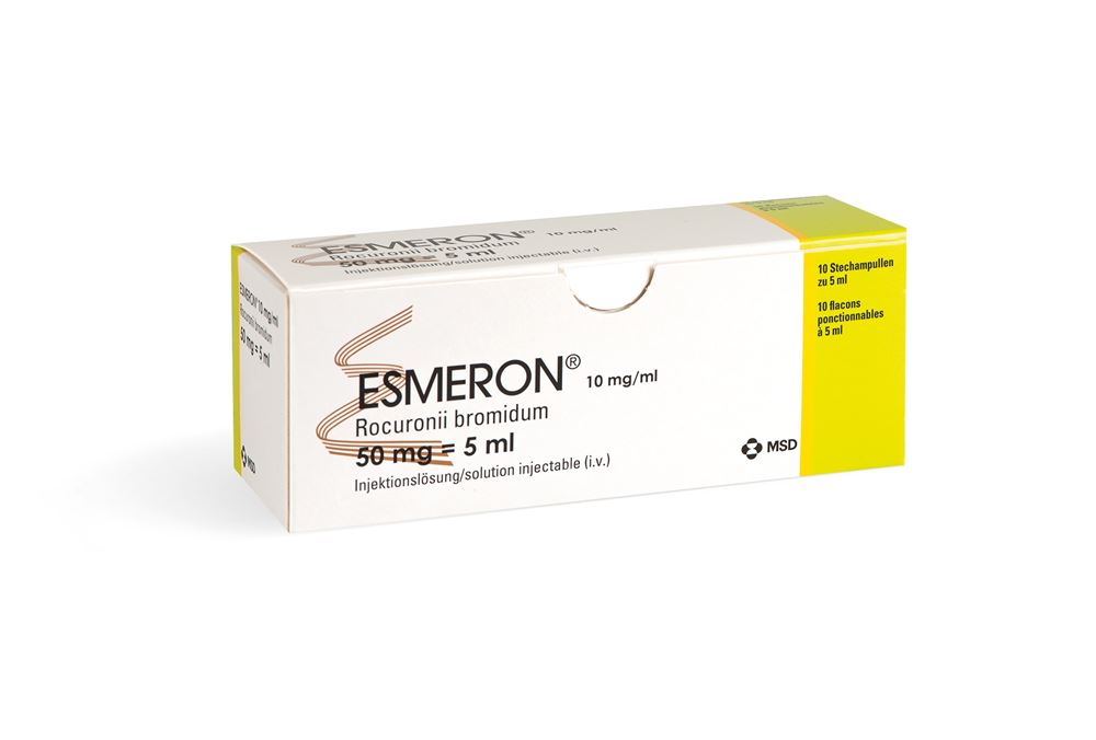 ESMERON 50mg/5ml sol inj 50 mg 1