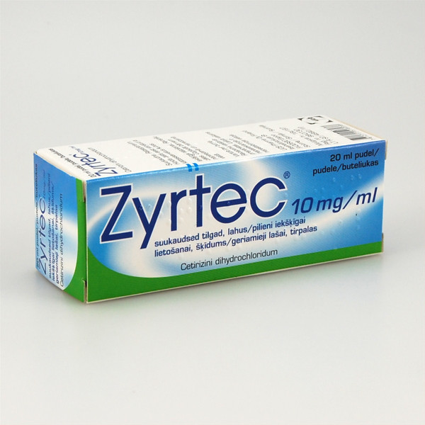 Zyrtec, gouttes buvables