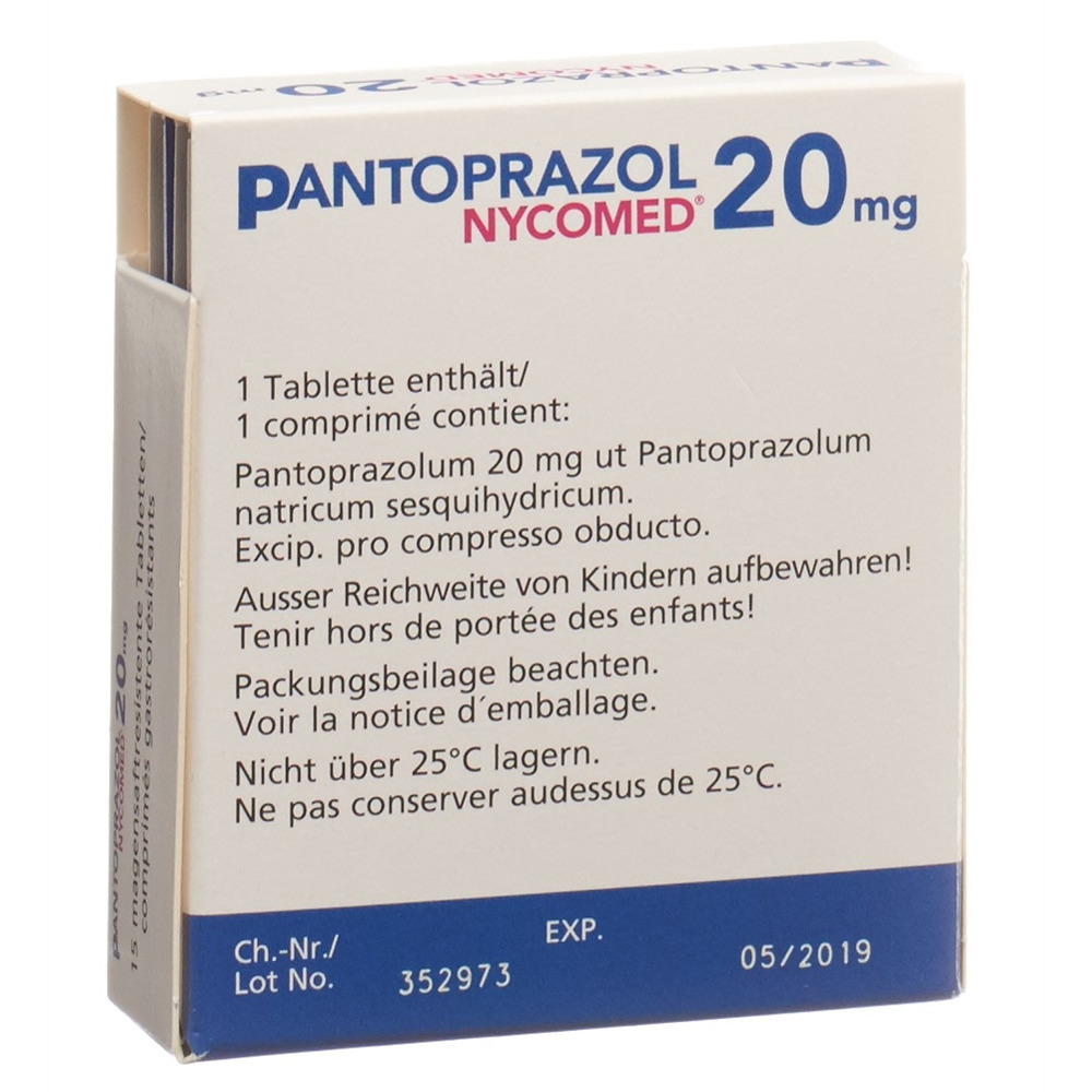 Pantozol 20 mg, magensaftresistente Tabletten