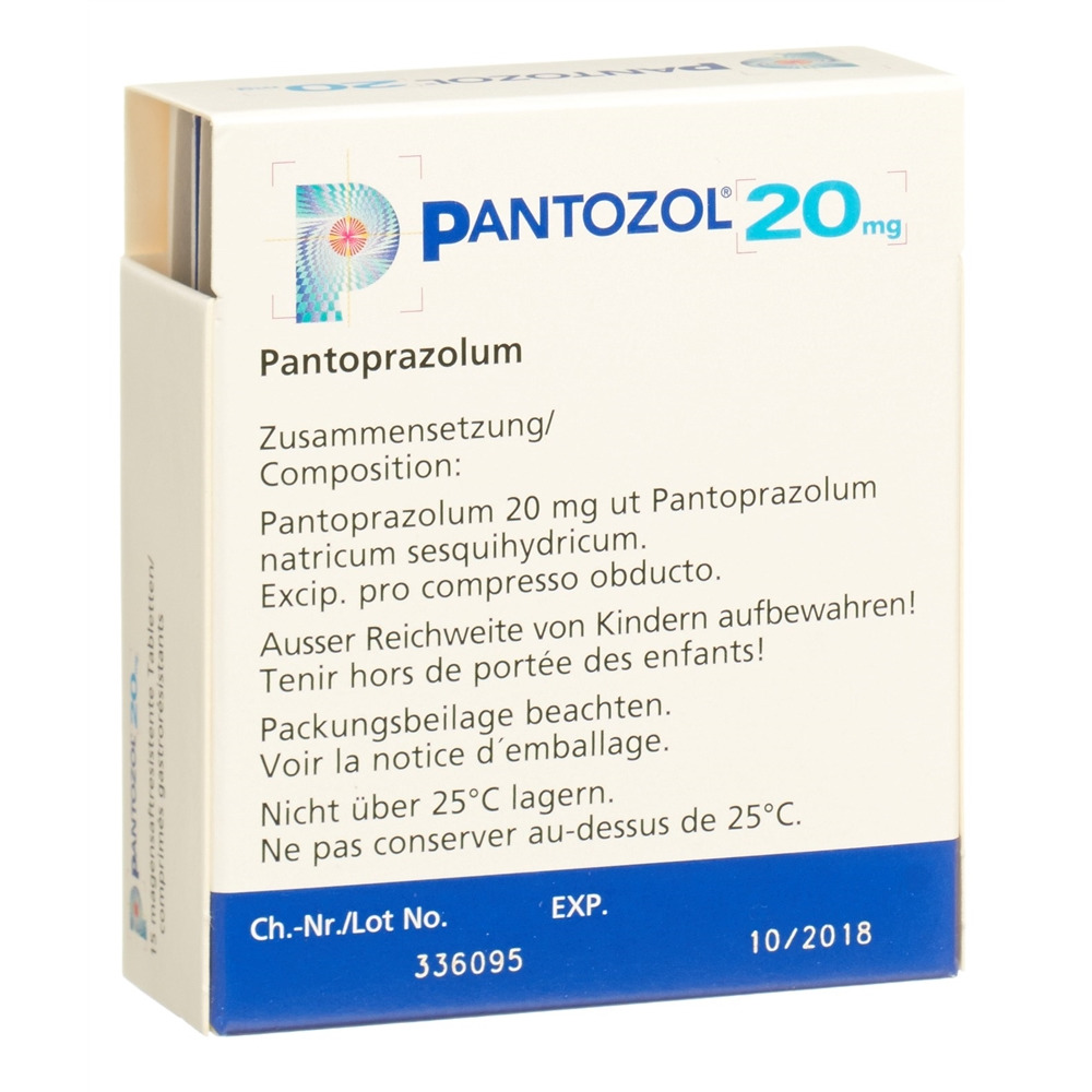 PANTOZOL cpr pell 20 mg PocketPack 15 pce