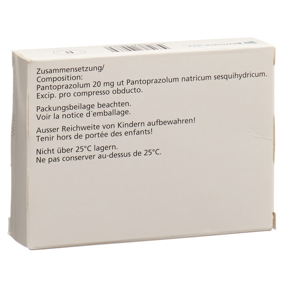 PANTOZOL cpr pell 20 mg 60 pce