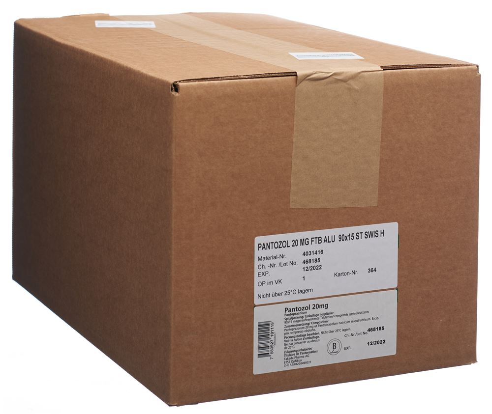 PANTOZOL cpr pell 20 mg 90 x 15 pce