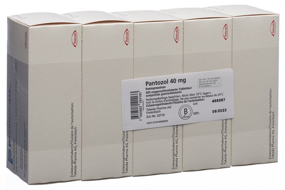 PANTOZOL cpr pell 40 mg 5 x 100 pce