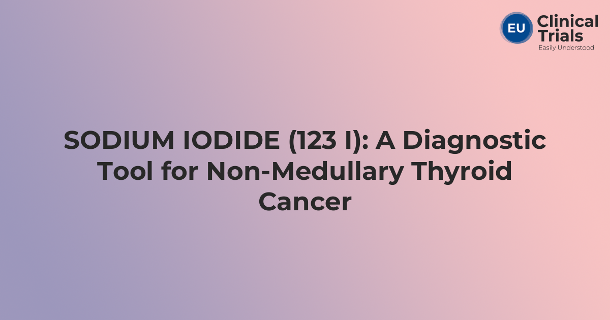 Sodium iodide (I-123) injection Curium, Injektionslösung