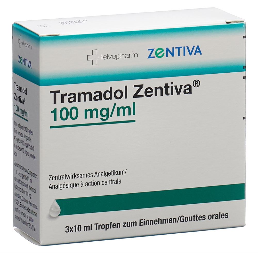 TRAMADOL Zentiva gouttes 100 mg/ml 3 fl 10 ml