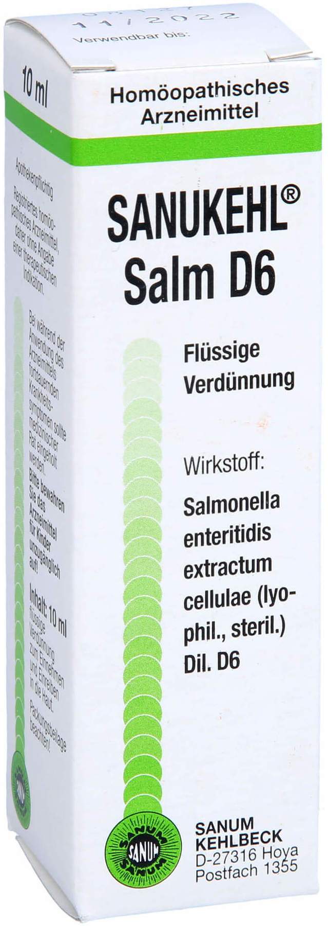 SANUKEHL Salm sol inj 6 D 50 amp 1 ml