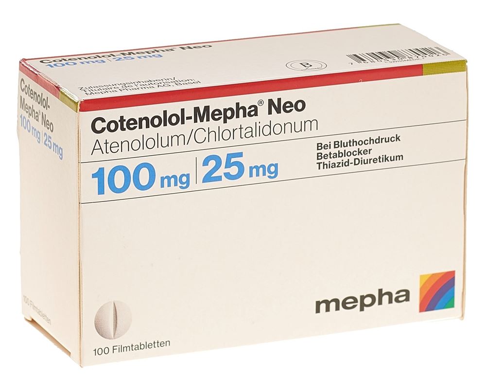 COTENOLOL Mepha Neo cpr pell 100/25 100 pce