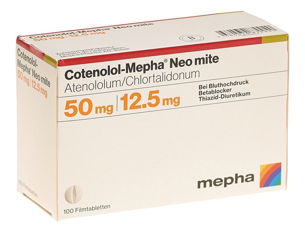 COTENOLOL Mepha Neo mite cpr pell 50/12.5 100 pce