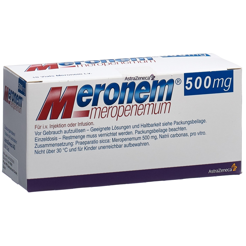 MERONEM i.v. subst sèche 500 mg flac 10 pce