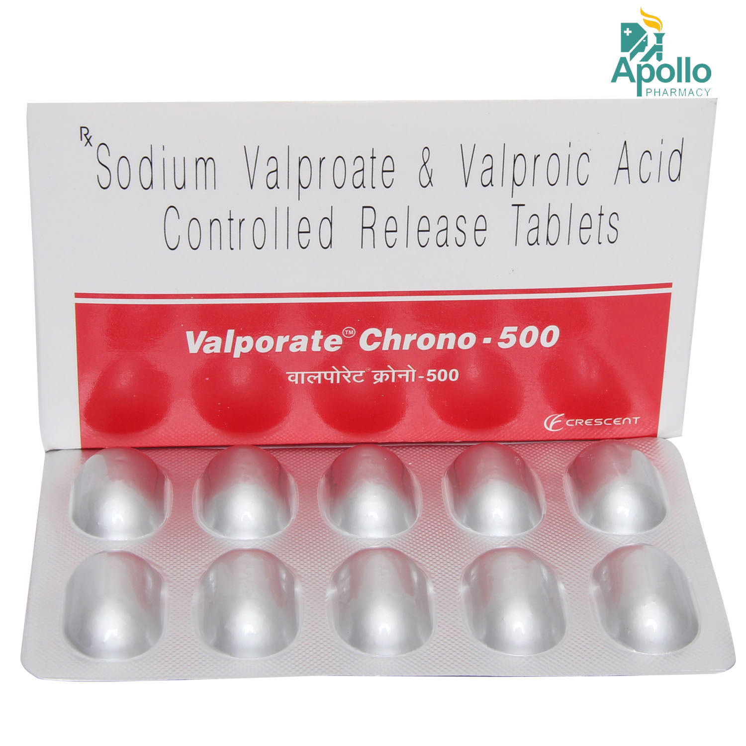 VALPROATE CHRONO Sanofi cpr pell 500 mg 60 pce