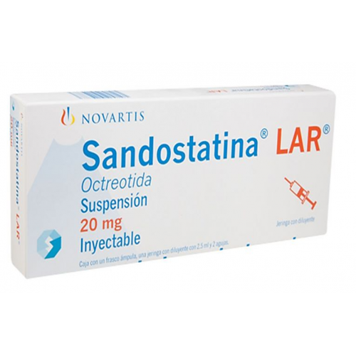 SANDOSTATINE LAR subst sèche 20 mg c solv ser pré
