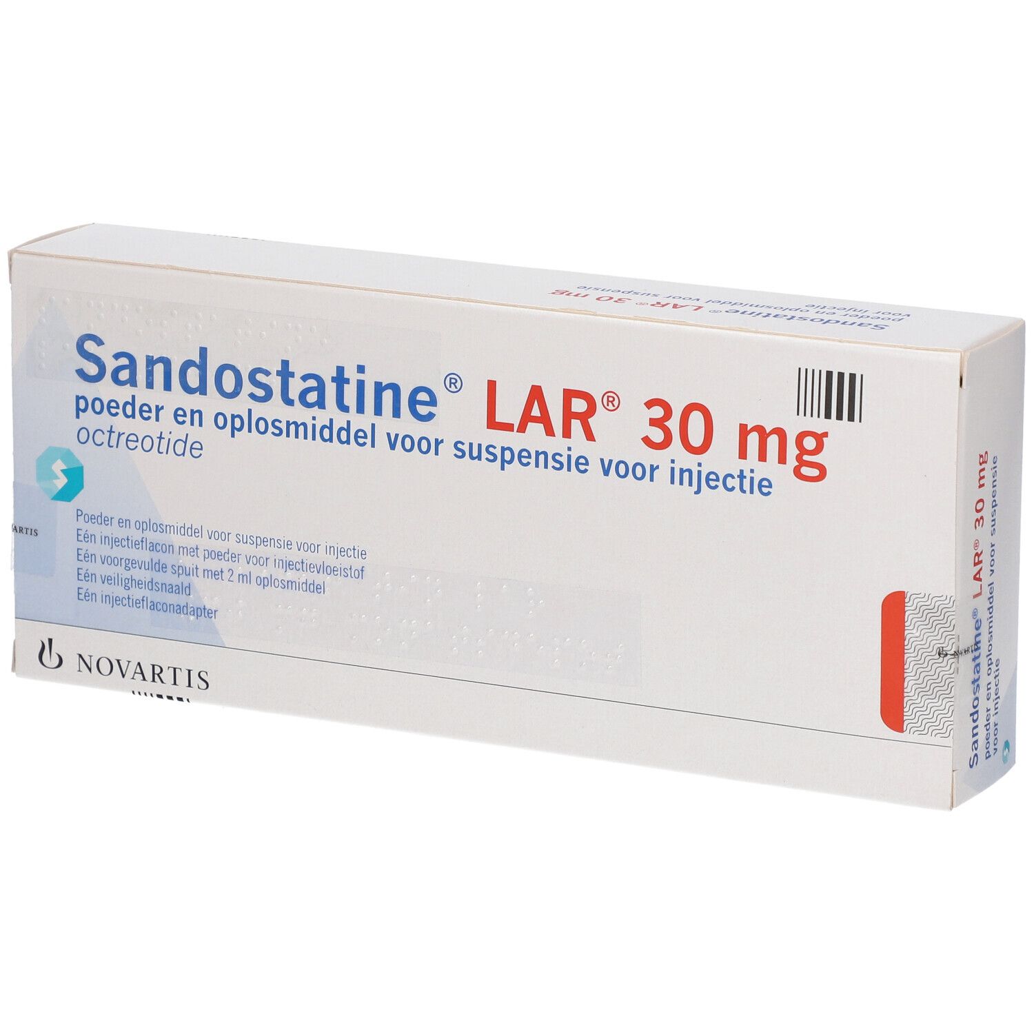 SANDOSTATINE LAR subst sèche 30 mg c solv ser pré