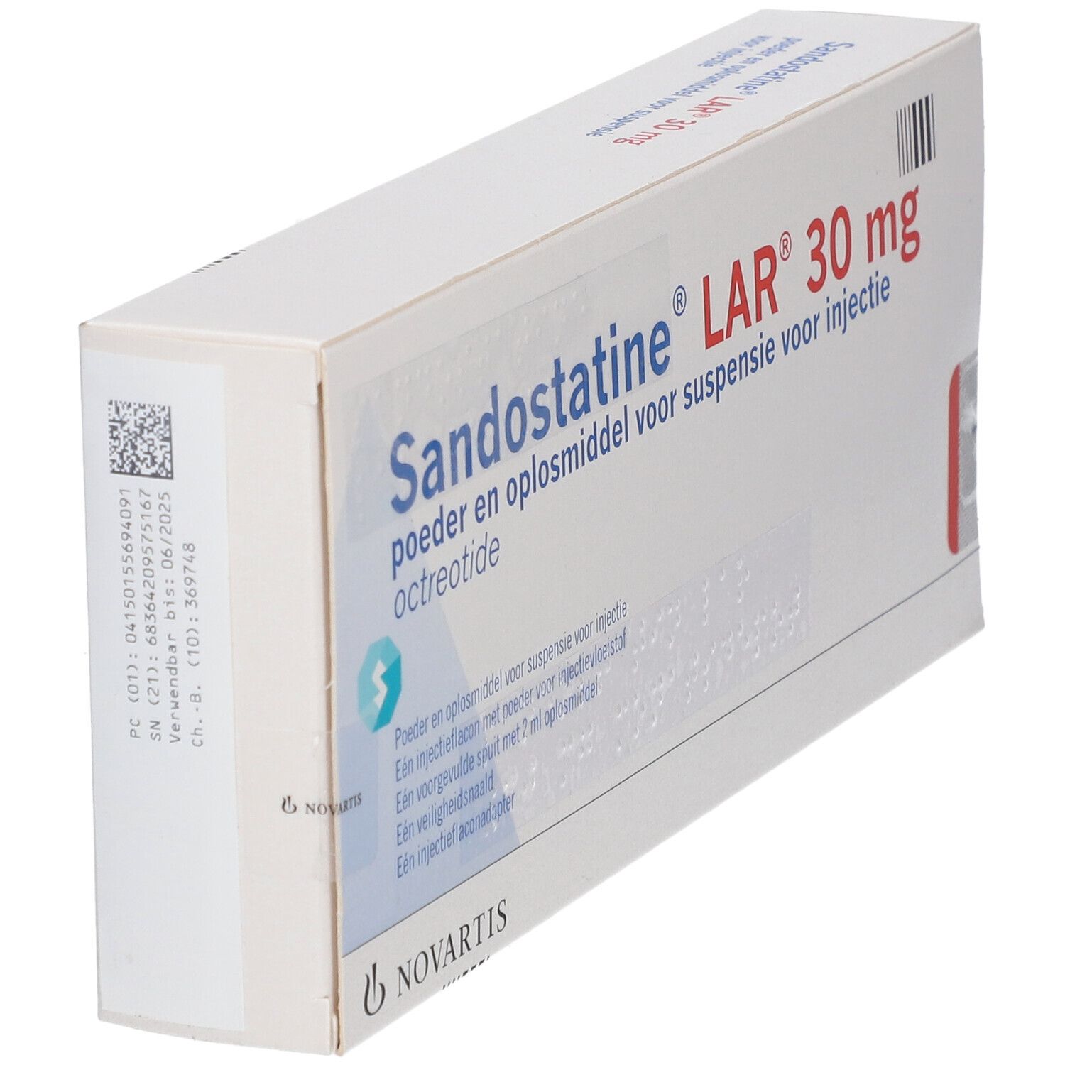 SANDOSTATINE LAR subst sèche 30 mg c solv ser pré