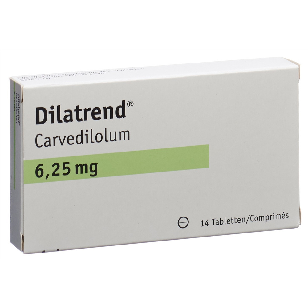 DILATREND cpr 6.25 mg 14 pce