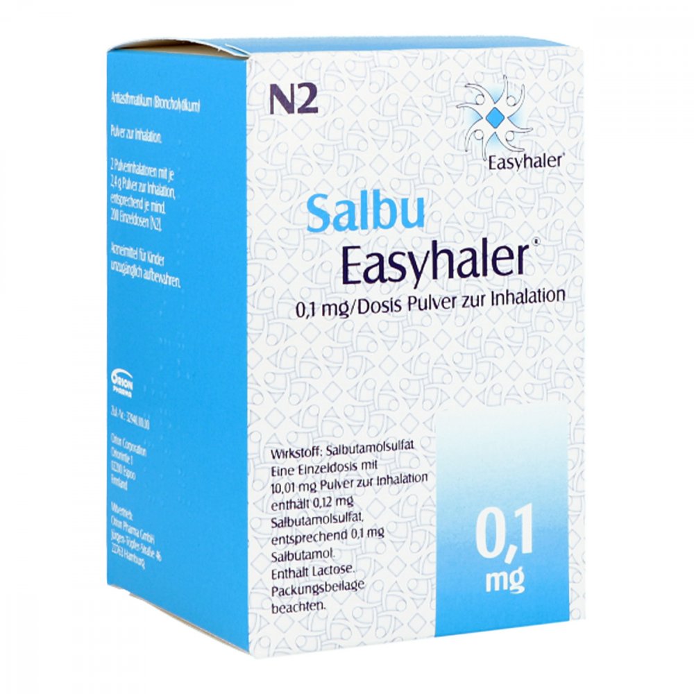 Salbu Orion Easyhaler 100, Pulver zur Inhalation