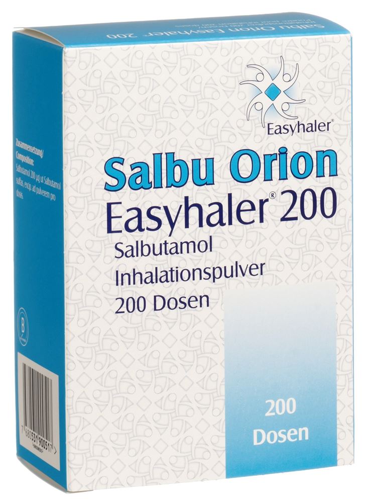 SALBU ORION Easyhaler pdr inh 0.2 mg 200 dos