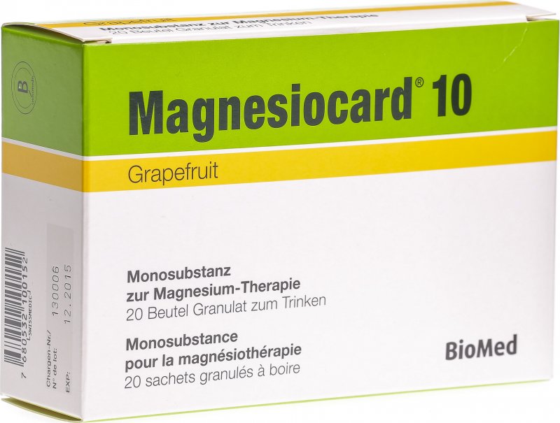Magnesiocard 10 Grapefruit, Granulat zur Herstellung einer Lösung zum Einnehmen