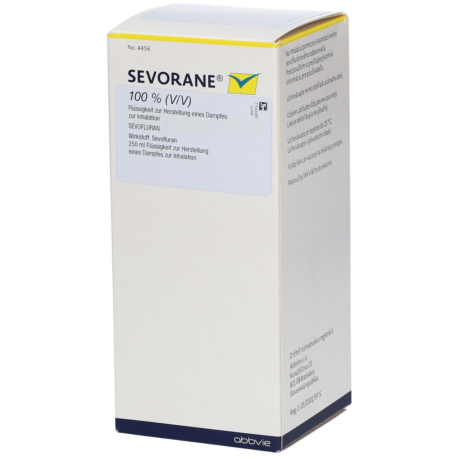 Sevorane, Flüssigkeit zur Herstellung eines Dampfs zur Inhalation