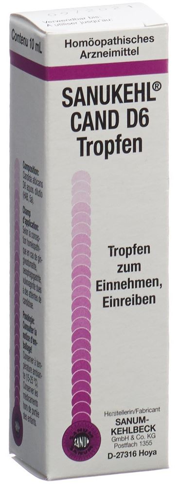SANUKEHL Cand gouttes 6 D 10 ml