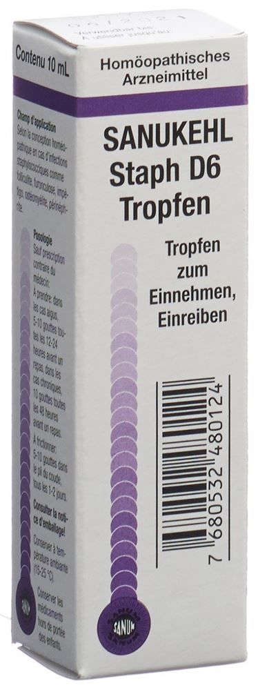 SANUKEHL Staph gouttes 6 D fl 10 ml