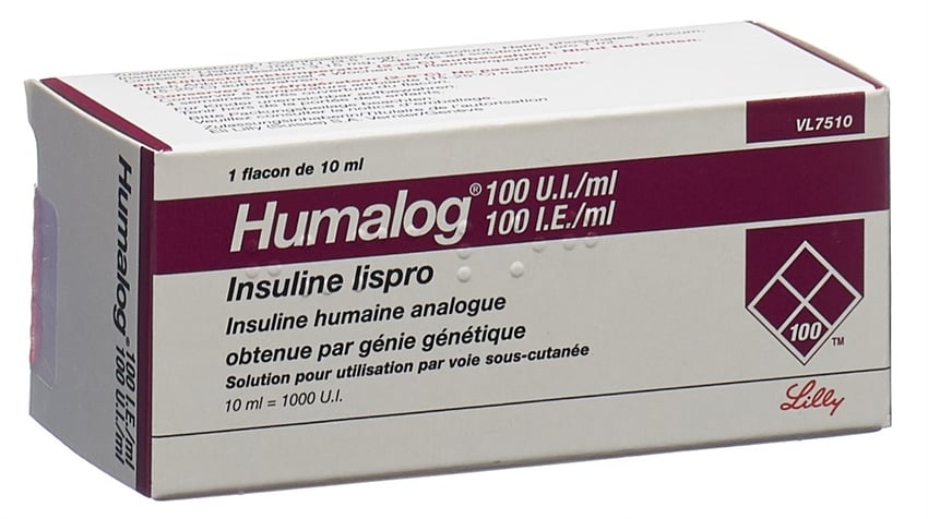 Insulin Lilly Humalog Flacon, solution injectable