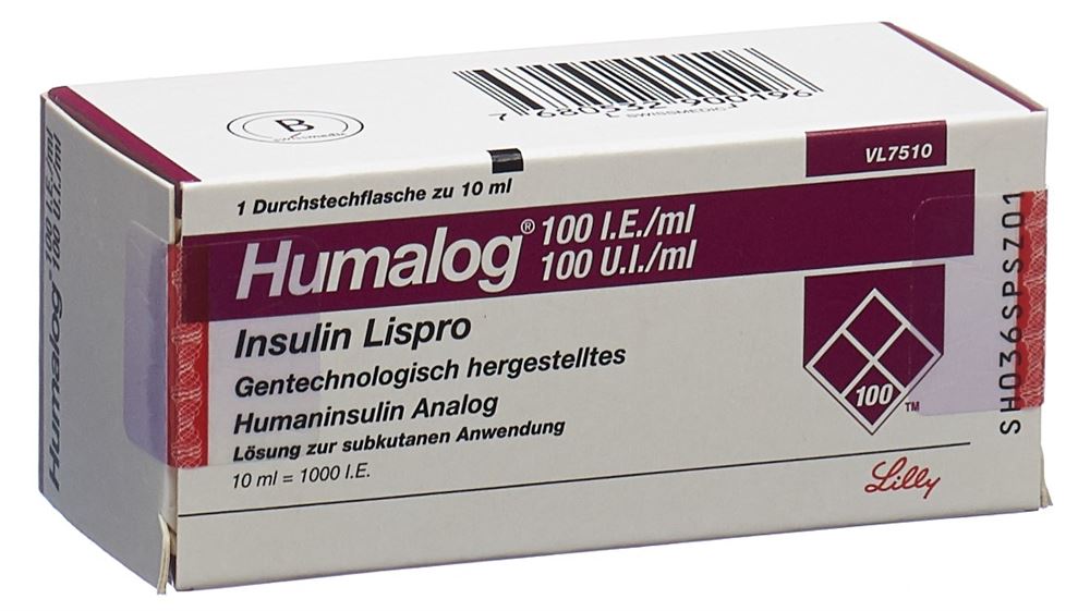 HUMALOG sol inj 100 UI/ml flac 10 ml