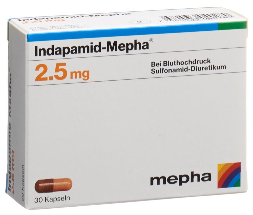 INDAPAMID Mepha caps 2.5 mg 30 pce