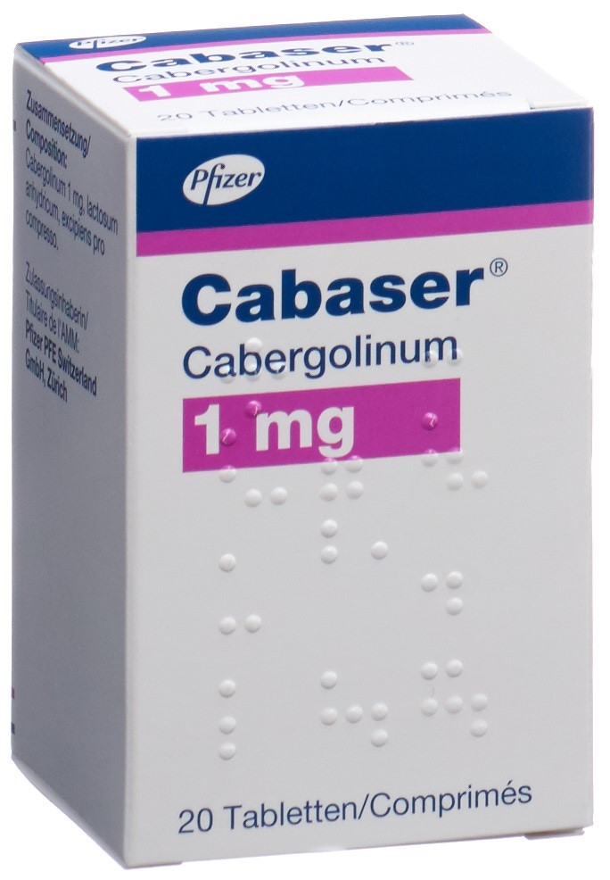 CABASER cpr 1 mg fl 20 pce