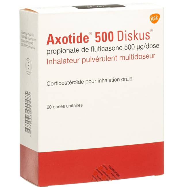AXOTIDE Diskus multidose 500 mcg 60 dos